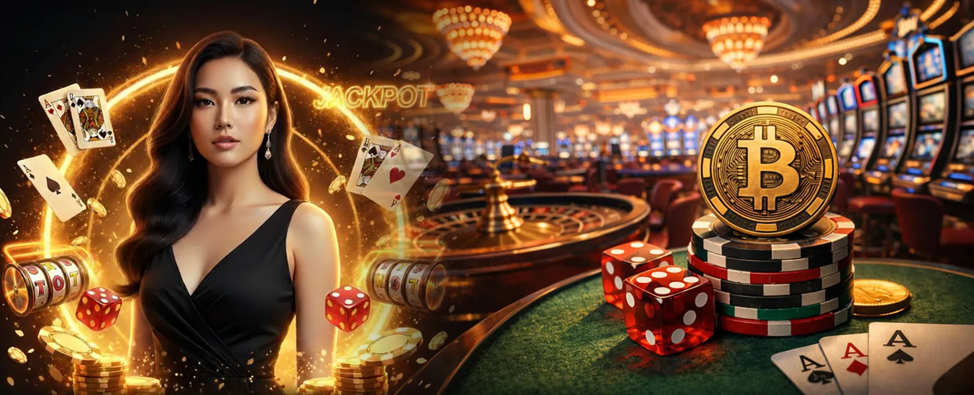 A vibrant 8jili Casino interface with various casino games and a 'Newbie Guide' banner